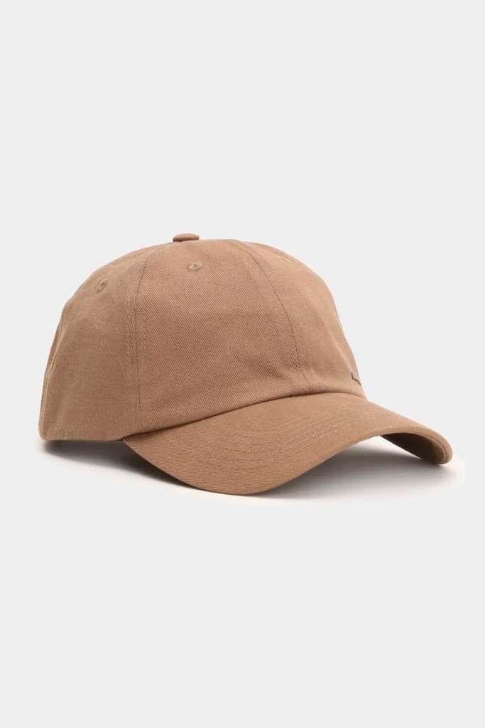 Boné marrom casual masculino de algodão